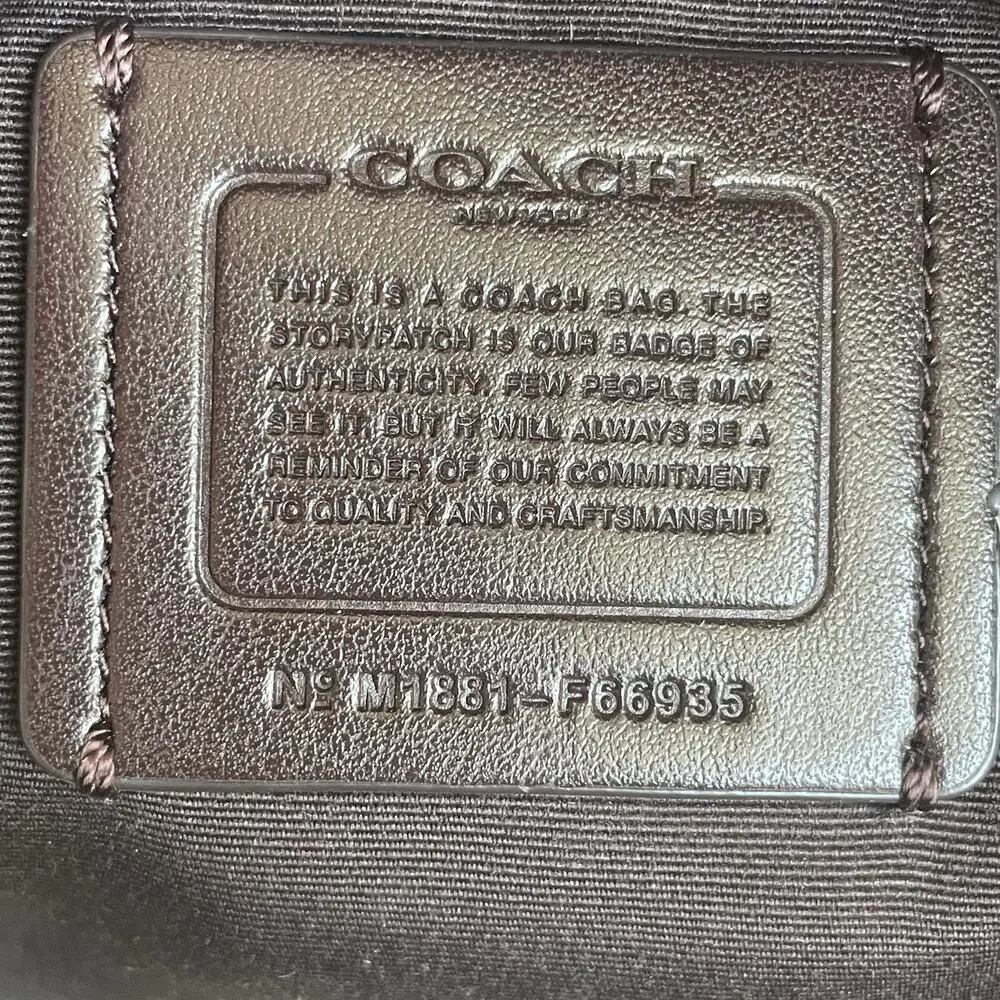 Coach Prairie Rivets Patchwork Backpack F66935 Leather Collectible